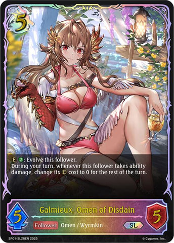 Galmieux, Omen of Disdain (SL) (SP01-SL28EN) [Seaside Memories]