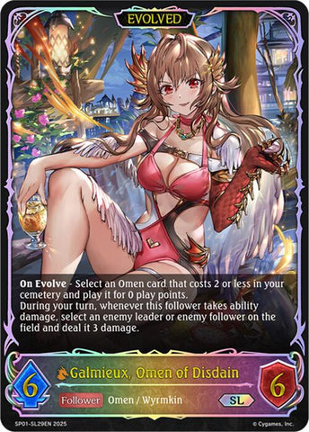 Galmieux, Omen of Disdain (Evolved) (SL) (SP01-SL29EN) [Seaside Memories]