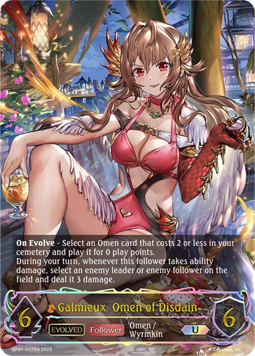 Galmieux, Omen of Disdain (Evolved) (U) (SP01-U17EN) [Seaside Memories]