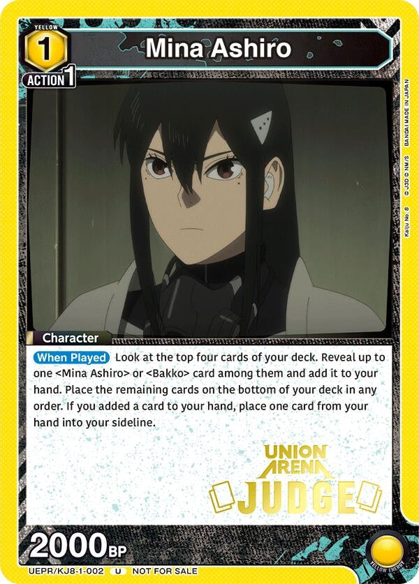 Image for Mina Ashiro (002) (Judge Pack) (UEPR) (UEPR/KJ8-1-002) - Union Arena