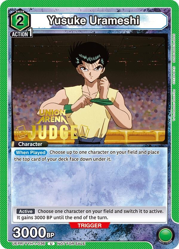 Image for Yusuke Urameshi (036) (Judge Pack) (UEPR) (UEPR/YYH-1-036) - Union Arena