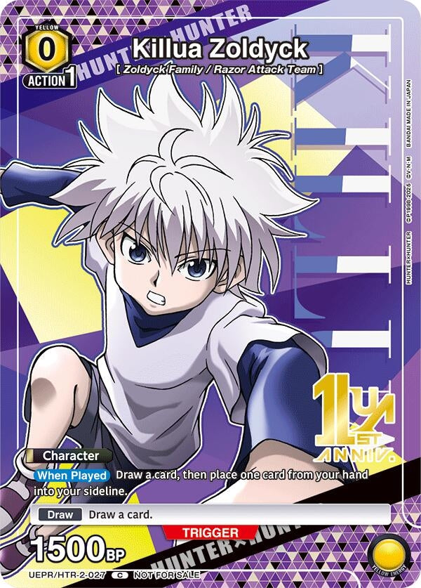 Image for Killua Zoldyck (027) (UEPR) (UEPR/HTR-2-027) - Union Arena