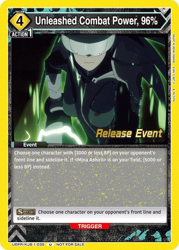 Image for Unleashed Combat Power, 96% (UE12BT_RE) (UEPR/KJ8-1-035) - Union Arena
