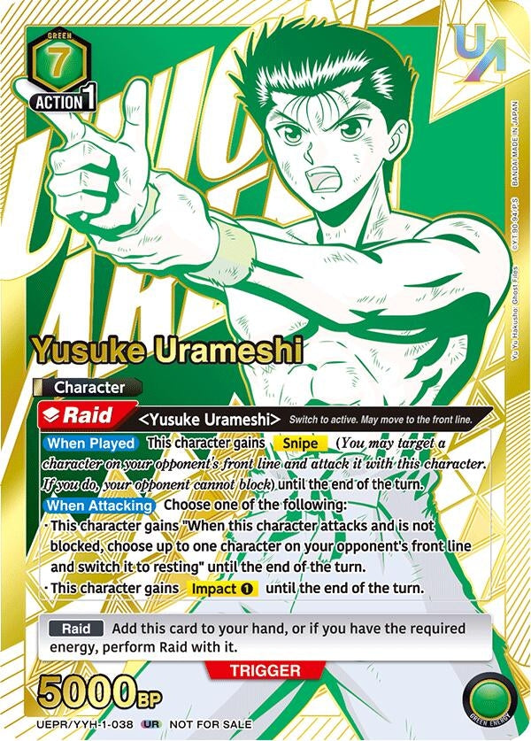 Image for Yusuke Urameshi (038) (UEPR) (UEPR/YYH-1-038) - Union Arena