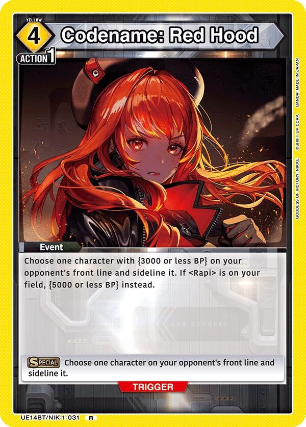 Image for Codename: Red Hood (UE14BT) (UE14BT/NIK-1-031) - Union Arena