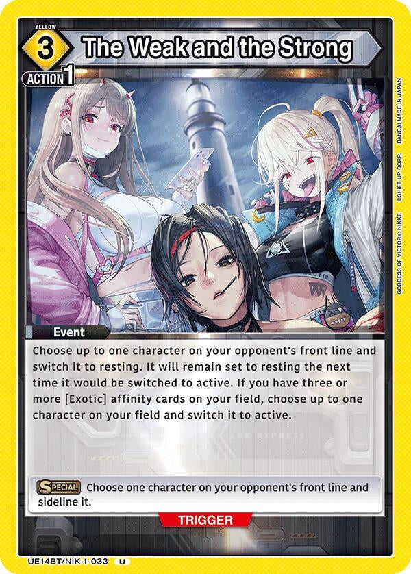 Image for The Weak and the Strong (UE14BT) (UE14BT/NIK-1-033) - Union Arena