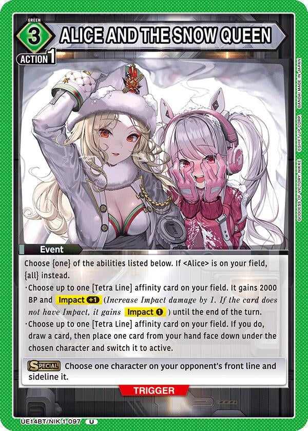 Image for ALICE AND THE SNOW QUEEN (UE14BT) (UE14BT/NIK-1-097) - Union Arena