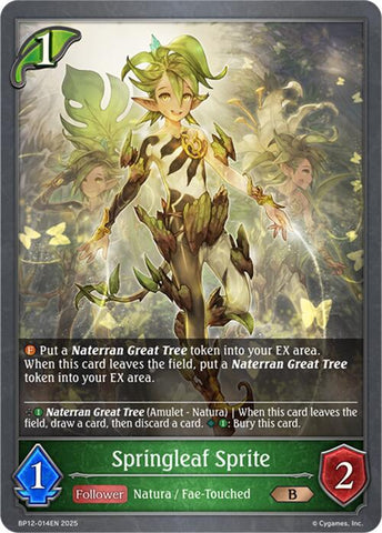 Springleaf Sprite (BP12-014EN) [Worldreaver's Descent]