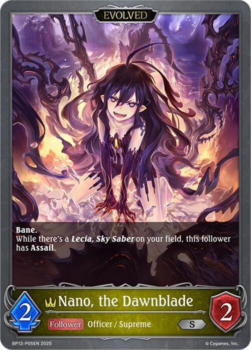 Nano, the Dawnblade (Evolved) - P05 (Foil) (BP12-P05EN) [Worldreaver's Descent]
