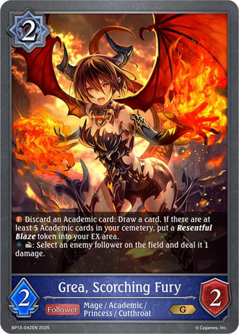 Grea, Scorching Fury (BP13-042EN) [Dominion of Darkness]