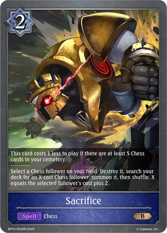 Sacrifice (BP13-053EN) [Dominion of Darkness]