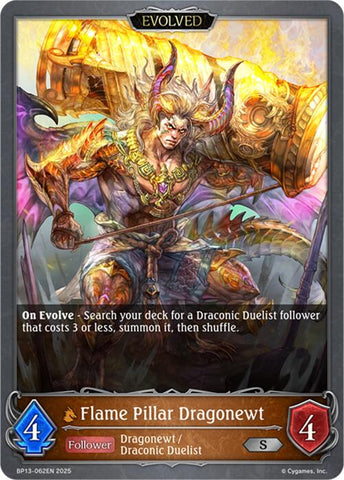 Flame Pillar Dragonewt (Evolved) (BP13-062EN) [Dominion of Darkness]