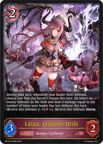 Laura, Crimson Strife (BP13-073EN) [Dominion of Darkness]