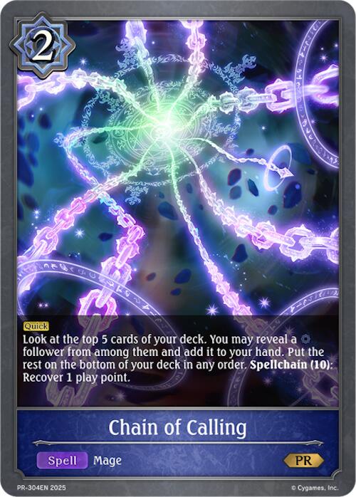 Chain of Calling (PR-304) (PR-304EN) [Promotional Cards]