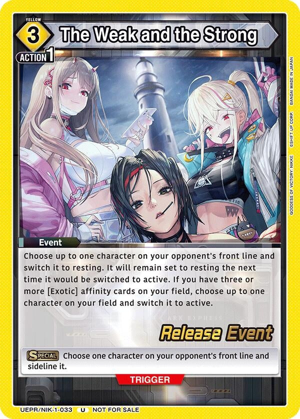Image for The Weak and the Strong (UE14BT_RE) (UEPR/NIK-1-033) - Union Arena