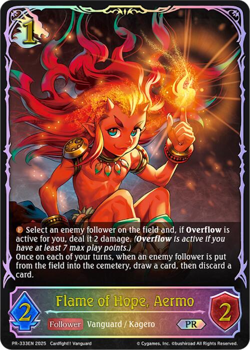 Flame of Hope, Aermo (PR-333) (PR-333EN) [Promotional Cards]