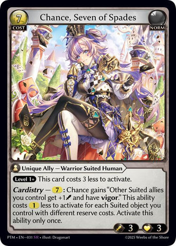 Chance, Seven of Spades (031) [Phantom Monarchs]