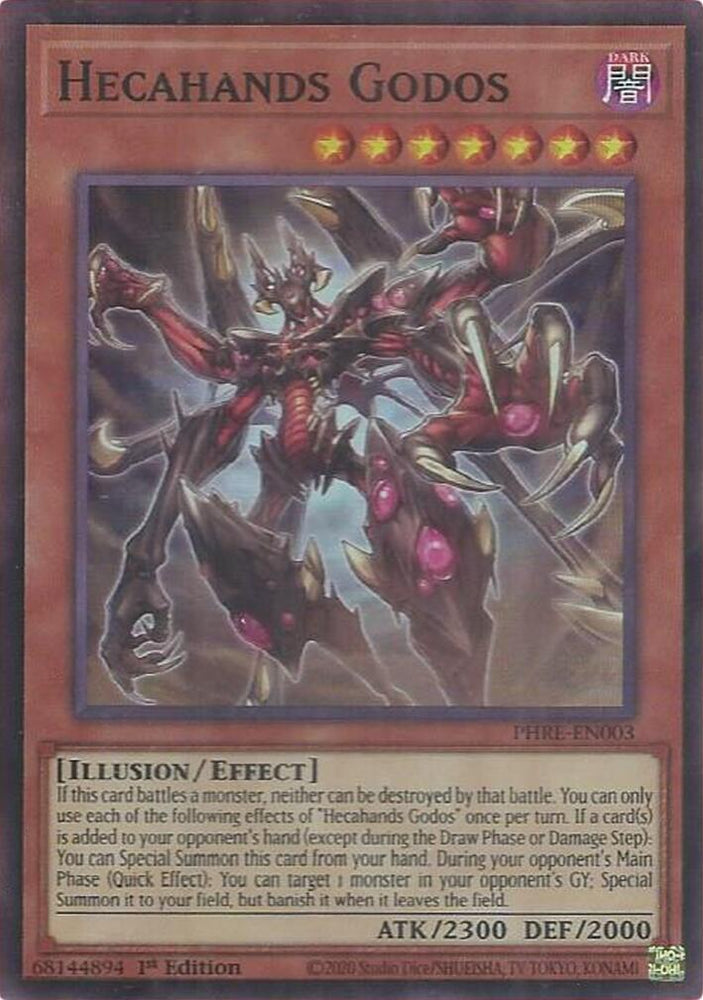 Hecahands Godos (Super Rare) [PHRE-EN003] Super Rare