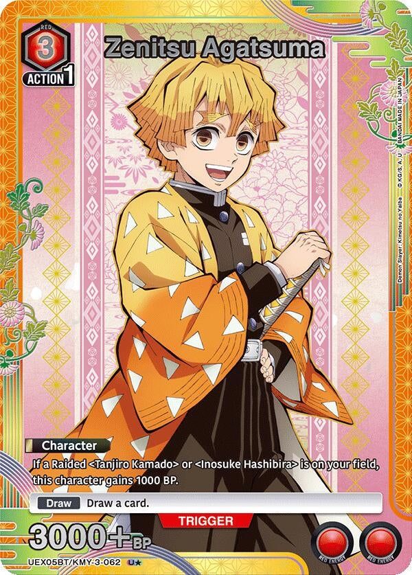 Image for Zenitsu Agatsuma (U*) (UEX05BT) (UEX05BT/KMY-3-062) - Union Arena
