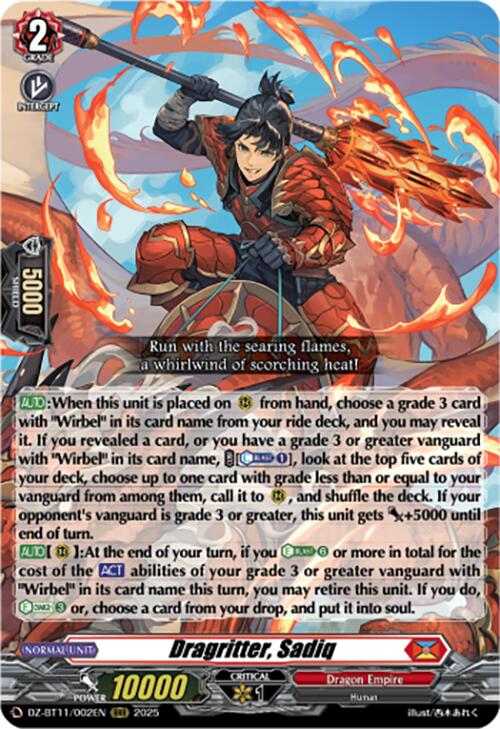 Dragritter, Sadiq (DZ-BT11/002EN) [Symphony of Might & Bloom]
