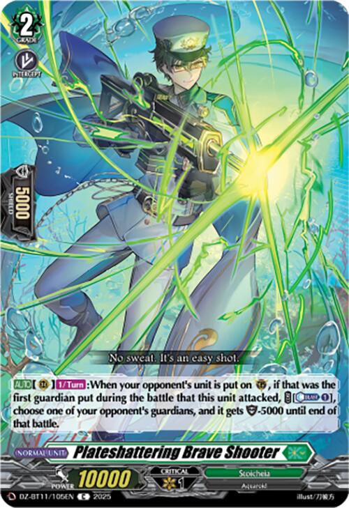 Plateshattering Brave Shooter (DZ-BT11/105EN) [Symphony of Might & Bloom]