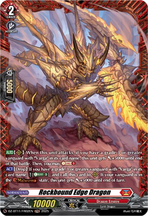 Rockbound Edge Dragon (DZ-BT11/FR02EN) [Symphony of Might & Bloom]