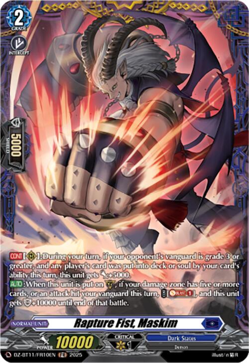 Rapture Fist, Maskim (DZ-BT11/FR10EN) [Symphony of Might & Bloom]