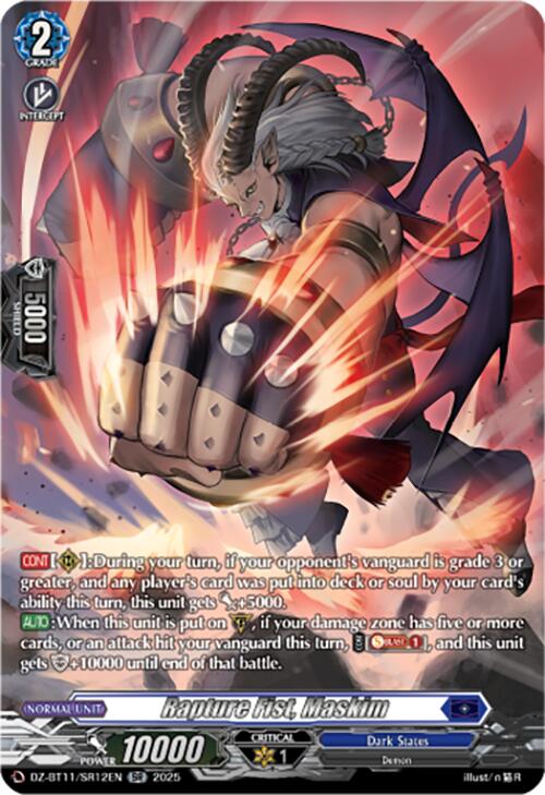 Rapture Fist, Maskim (DZ-BT11/SR12EN) [Symphony of Might & Bloom]