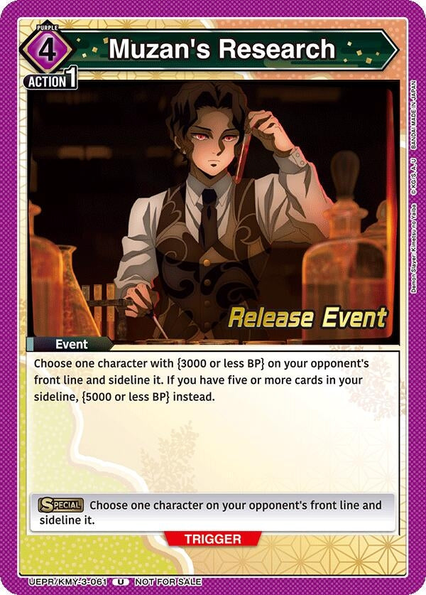 Image for Muzan's Research (UEX05BT_RE) (UEPR/KMY-3-061) - Union Arena