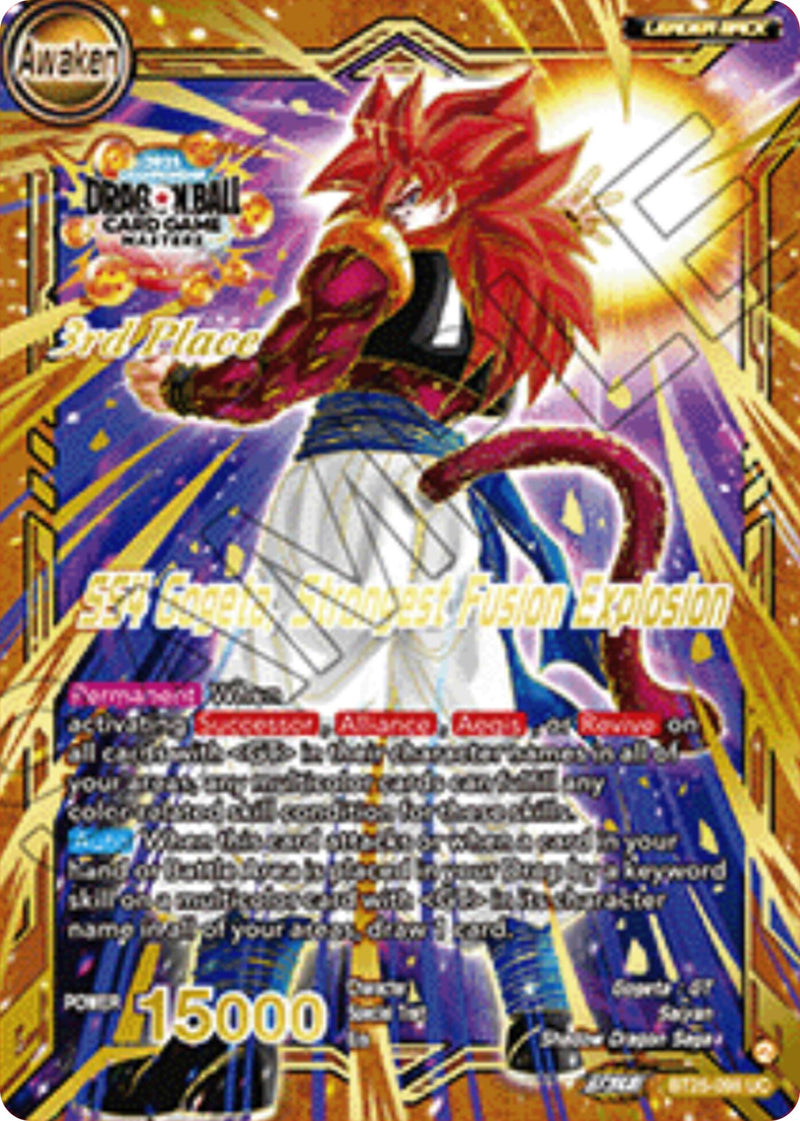 dragon ball super card game ssj4 SS4 Son Goku & SS4 Vegeta // SS4 Gogeta, Strongest Fusion Explosion (3