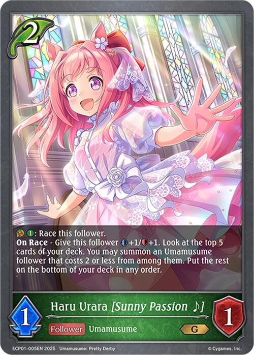 Haru Urara [Sunny Passion ~] (ECP01-005EN) [Umamusume: Pretty Derby EX Crossover Set]