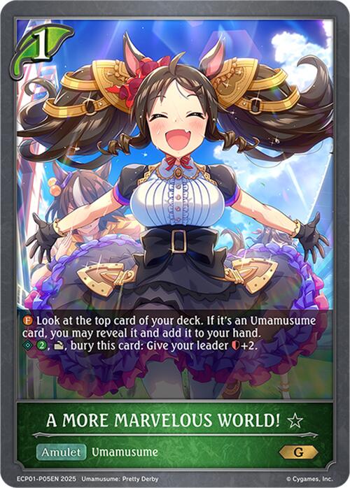 A MORE MARVELOUS WORLD! - P05EN (Foil) (ECP01-P05EN) [Umamusume: Pretty Derby EX Crossover Set]