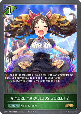 A MORE MARVELOUS WORLD! - P05EN (Foil) (ECP01-P05EN) [Umamusume: Pretty Derby EX Crossover Set]