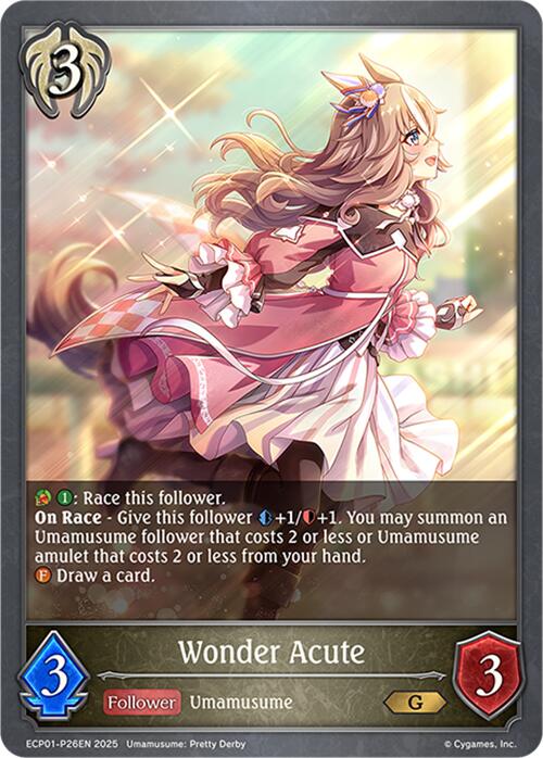 Wonder Acute - P26EN (Foil) (ECP01-P26EN) [Umamusume: Pretty Derby EX Crossover Set]