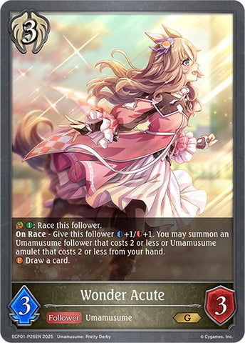 Wonder Acute - P26EN (Foil) (ECP01-P26EN) [Umamusume: Pretty Derby EX Crossover Set]