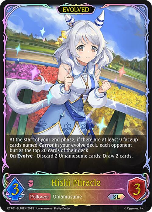 Hishi Miracle (Evolved) (ECP01-SL18EN) [Umamusume: Pretty Derby EX Crossover Set]