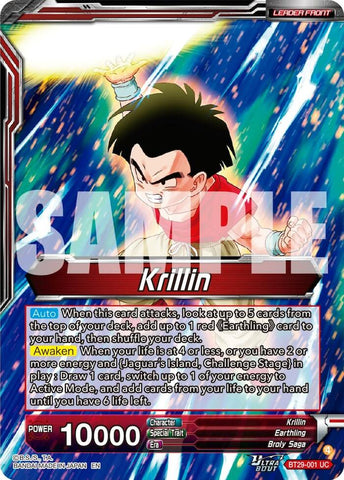 Krillin // Krillin, Grown-up Support (BT29-001) [Fearsome Rivals]