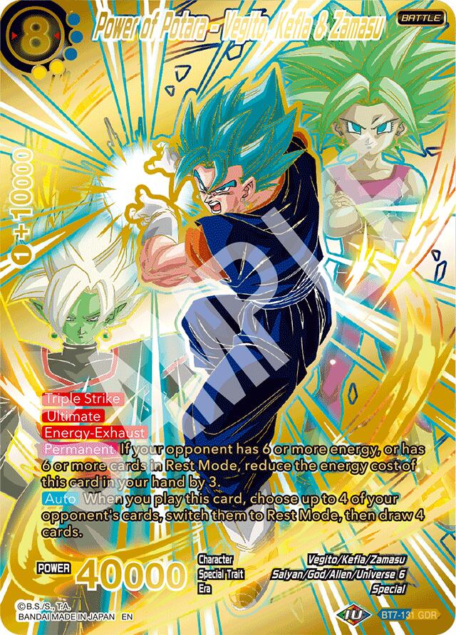 Power of Potara - Vegito, Kefla & Zamasu (GDR) (BT7-131) [Fearsome Rivals]