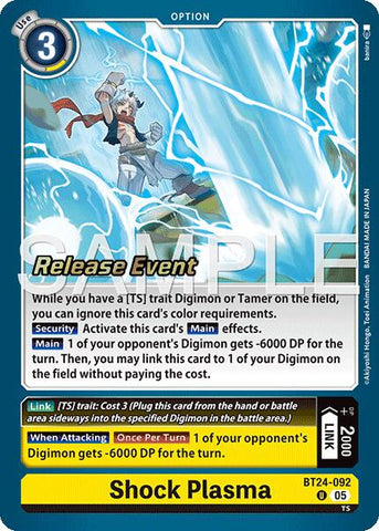 Shock Plasma [BT24-092] [Time Stranger Release Events Cards]