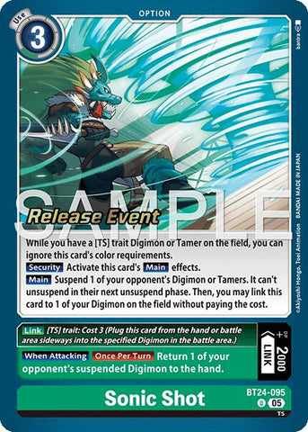 Sonic Shot [BT24-095] [Time Stranger Release Events Cards]