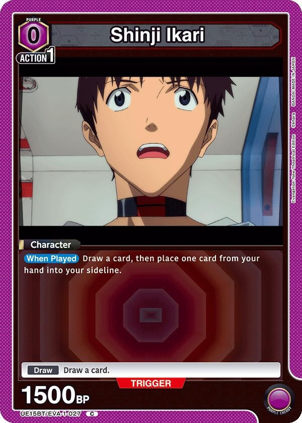 Image for Shinji Ikari (027) (UE15BT) (UE15BT/EVA-1-027) - Union Arena