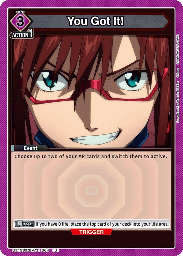 Image for You Got It! (UE15BT) (UE15BT/EVA-1-064) - Union Arena