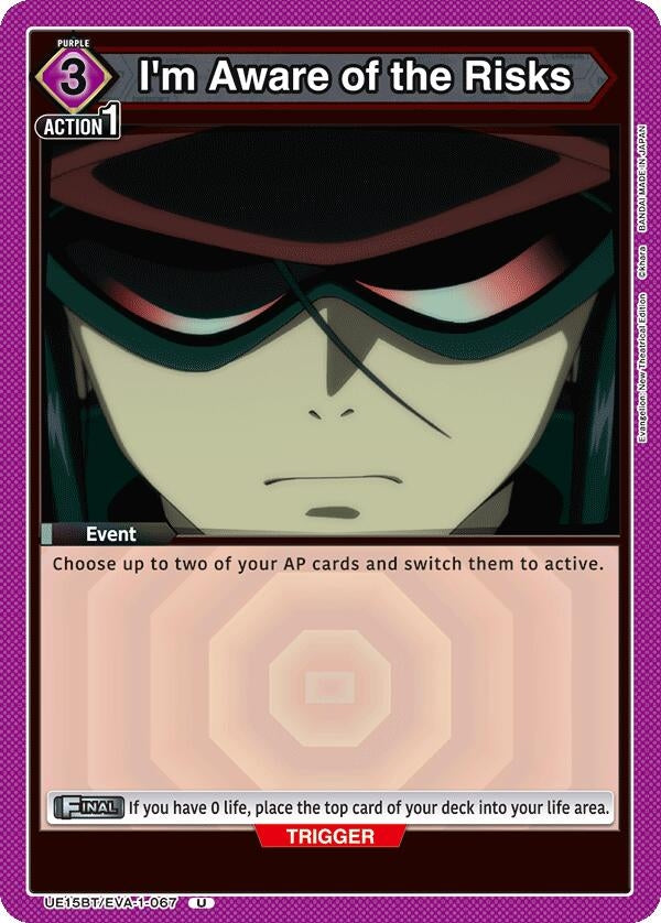 Image for I'm Aware of the Risks (UE15BT) (UE15BT/EVA-1-067) - Union Arena