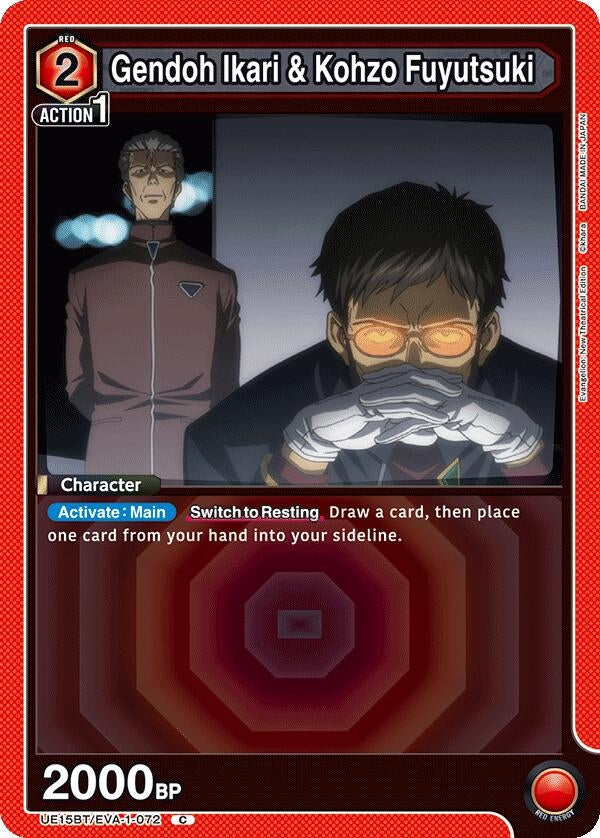 Image for Gendoh Ikari & Kohzo Fuyutsuki (UE15BT) (UE15BT/EVA-1-072) - Union Arena