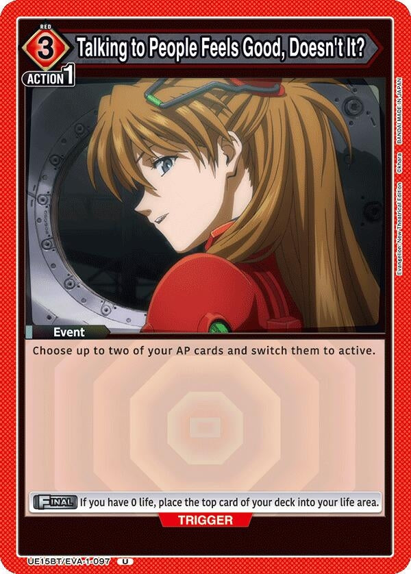Image for Talking to People Feels Good, Doesn't It? (UE15BT) (UE15BT/EVA-1-097) - Union Arena