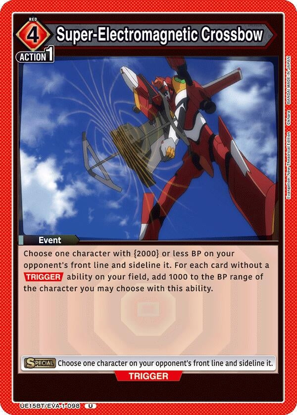 Image for Super-Electromagnetic Crossbow (UE15BT) (UE15BT/EVA-1-098) - Union Arena