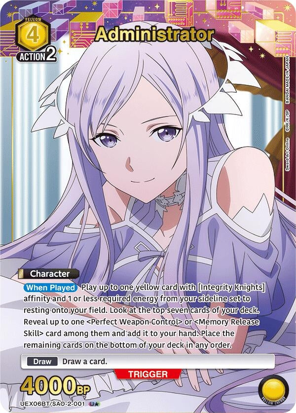 Image for Administrator (U*) (UEX06BT) (UEX06BT/SAO-2-001) - Union Arena