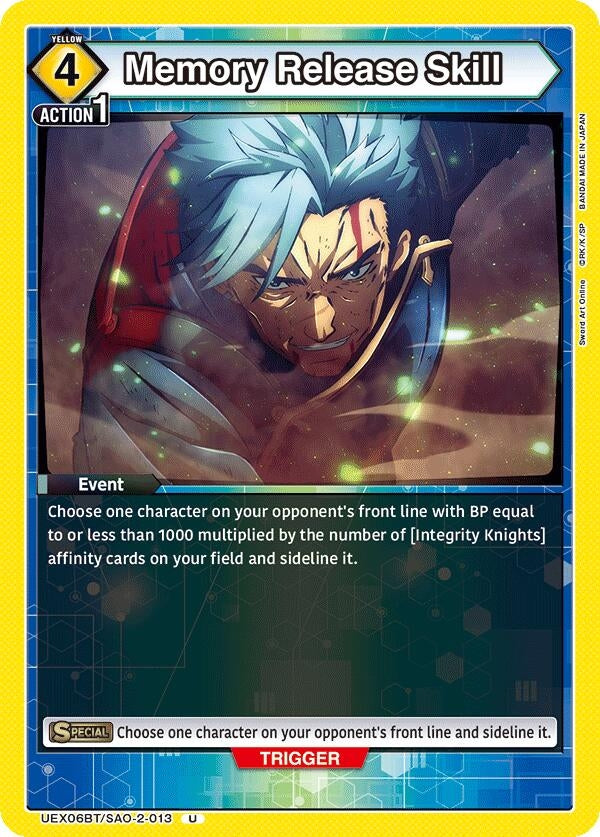 Image for Memory Release Skill (UEX06BT) (UEX06BT/SAO-2-013) - Union Arena