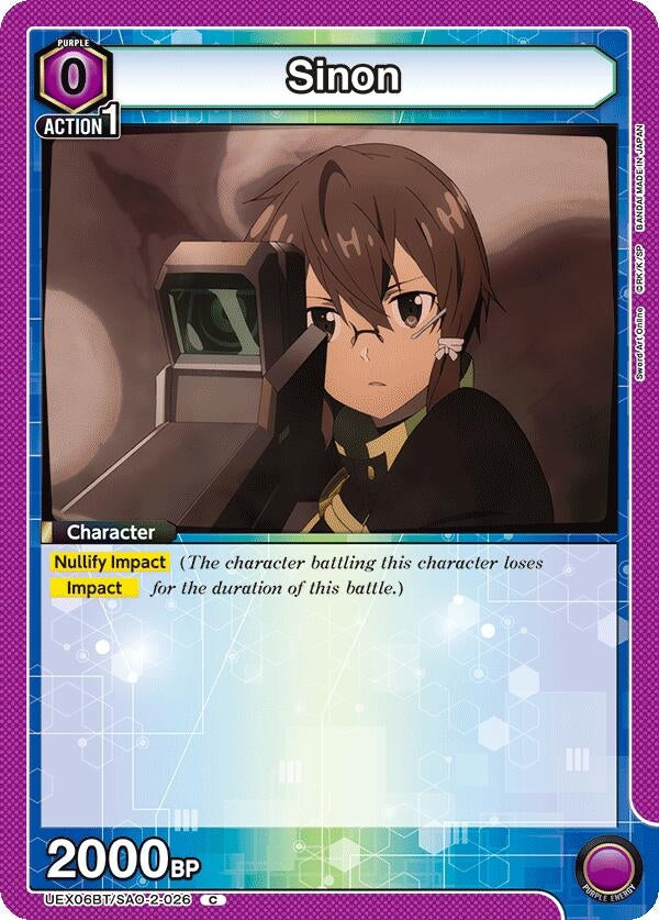 Image for Sinon (026) (UEX06BT) (UEX06BT/SAO-2-026) - Union Arena