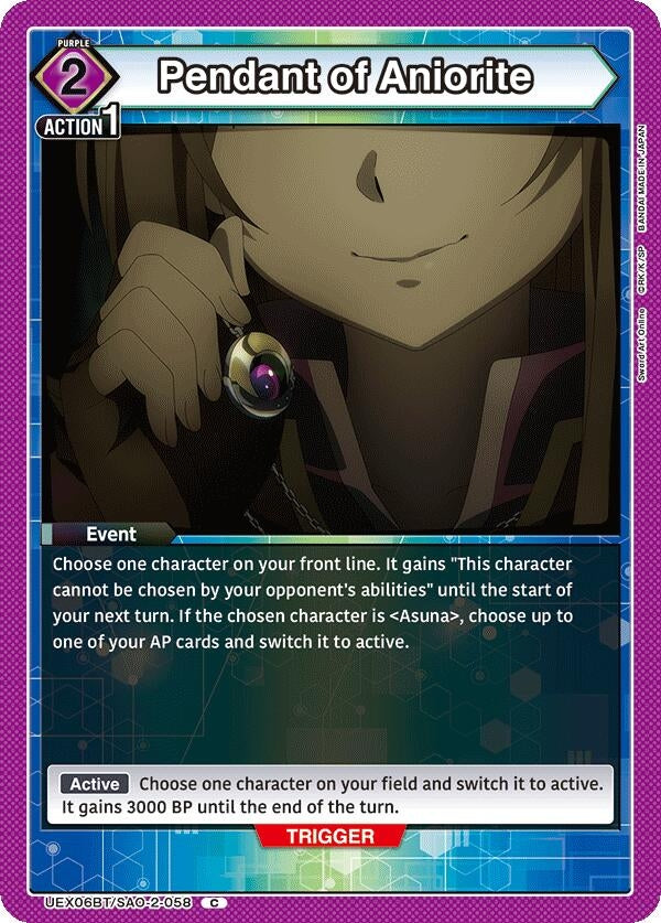 Image for Pendant of Aniorite (UEX06BT) (UEX06BT/SAO-2-058) - Union Arena